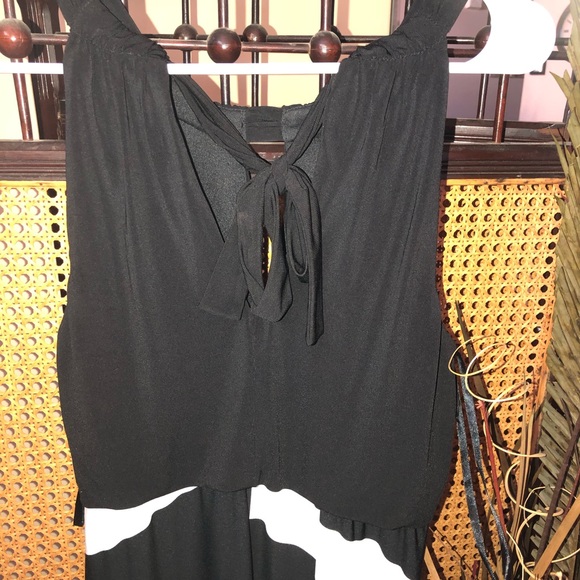 Black and white sleeveless dress - Picture 4 of 5